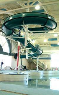 Photo taken July 10, 2002 of the Wave Pool and Water Slide